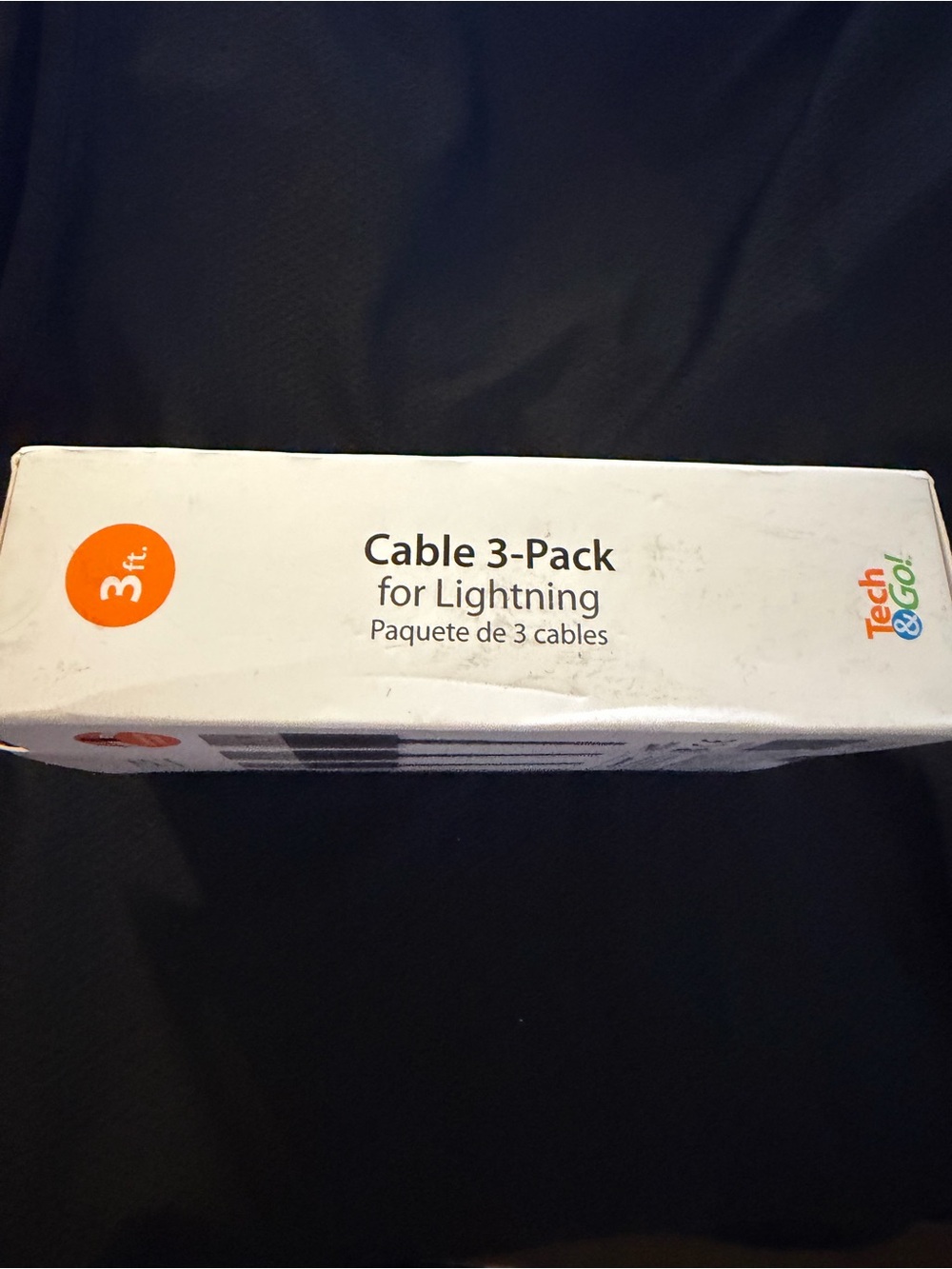 Signature Series 3-Pack Lightning Cables (White, Black, Blue) - 3 ft - Picture 2 of 3